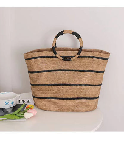 BEACH | WOVEN ROUND BEACH BAG