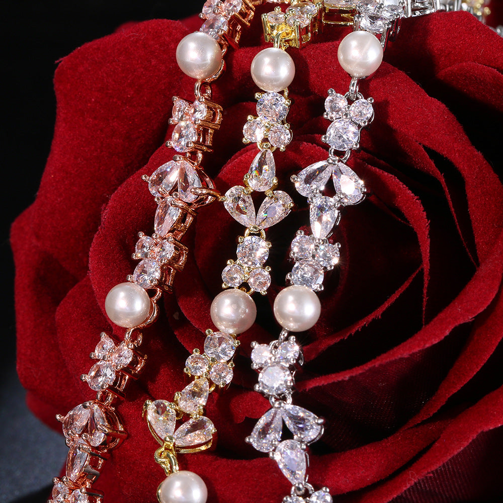 EURO | PEARL ZIRCON LUXURY BRACELET