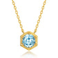 CLARA | BIRTHSTONE GOLD PENDANT