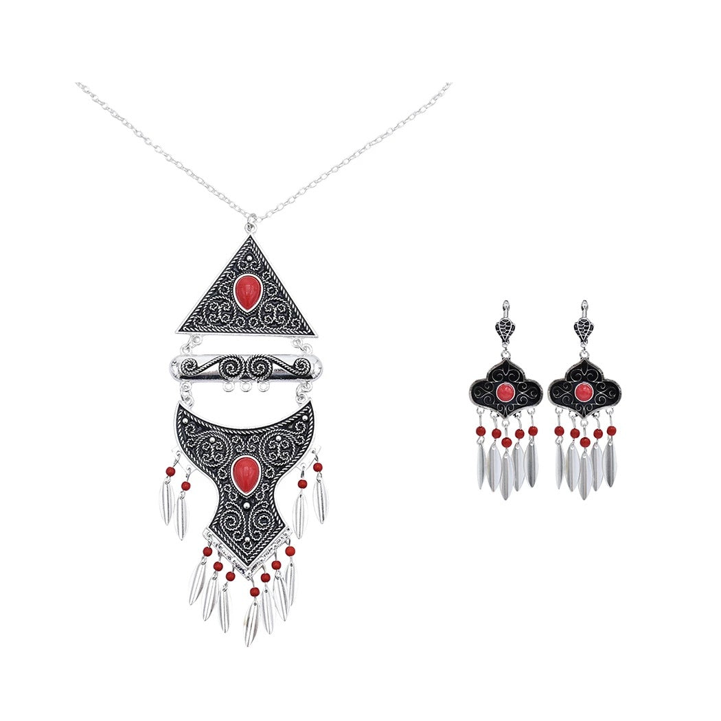 VIVIENNE | RETRO TASSEL JEWELLERY SET