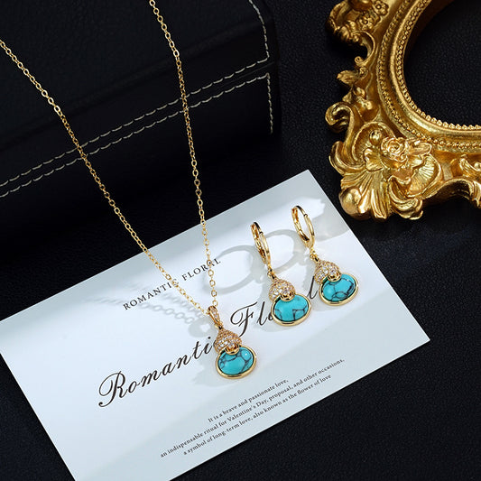 TURQUOISE | GOURD TURQUOISE SET