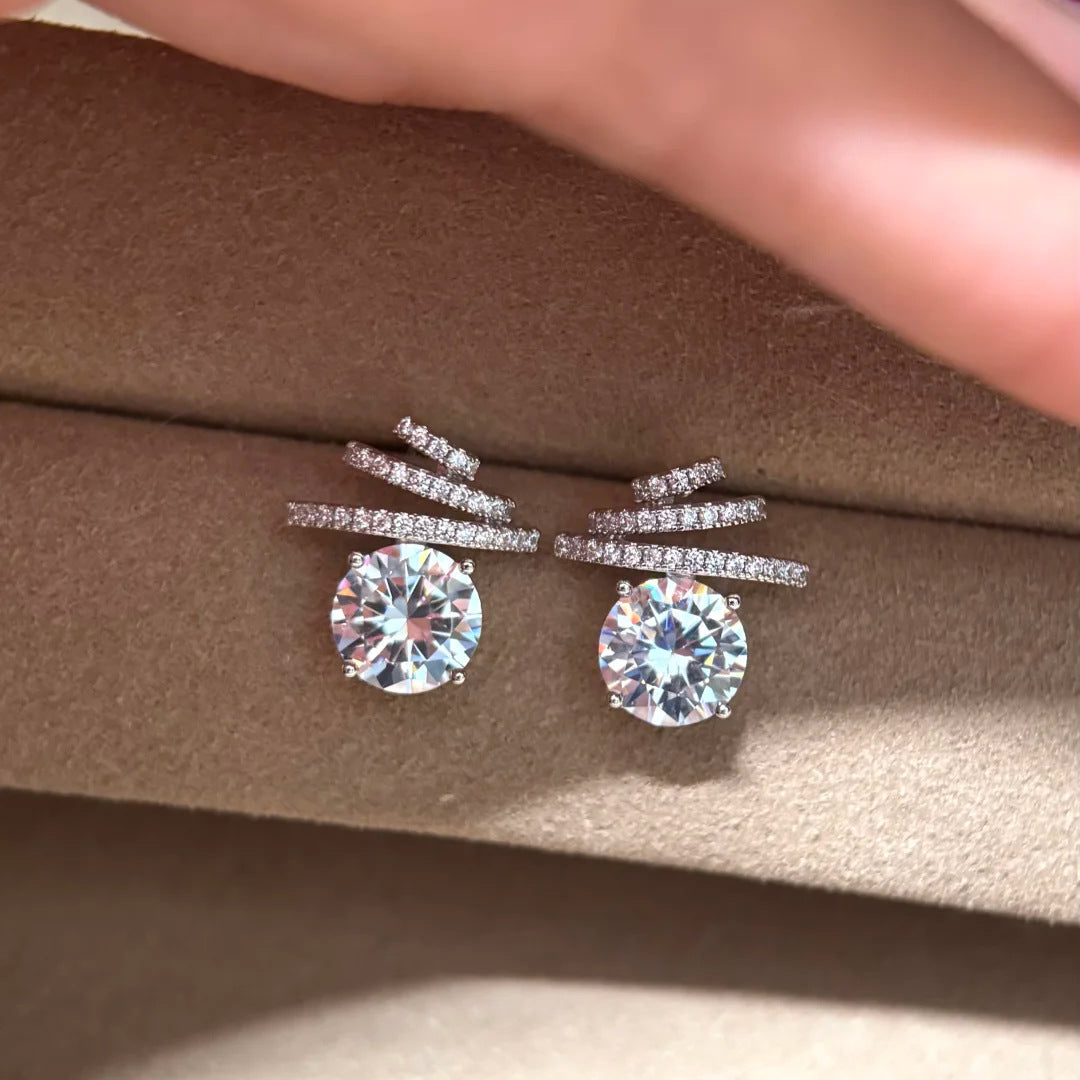 LUXE | 2-CARAT ZIRCONIA STUDS