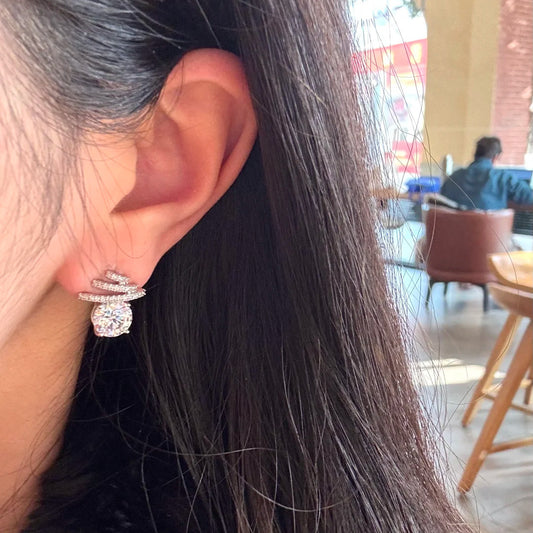 LUXE | 2-CARAT ZIRCONIA STUDS