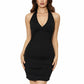ELSPETH | HOLLOW HALTER DRESS