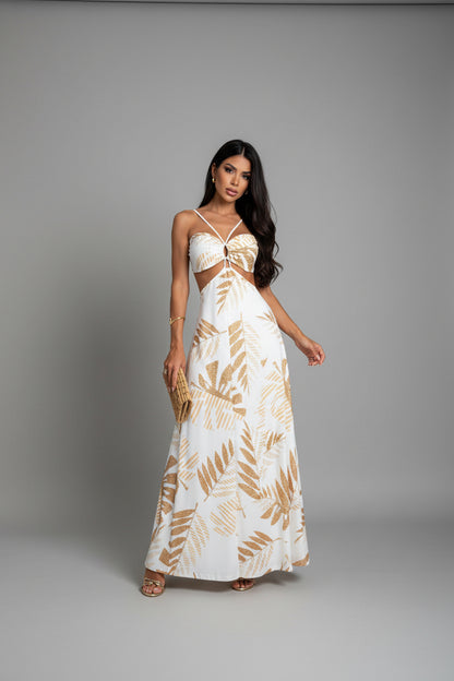 PALOMA | TROPICAL PRINT MAXI DRESS