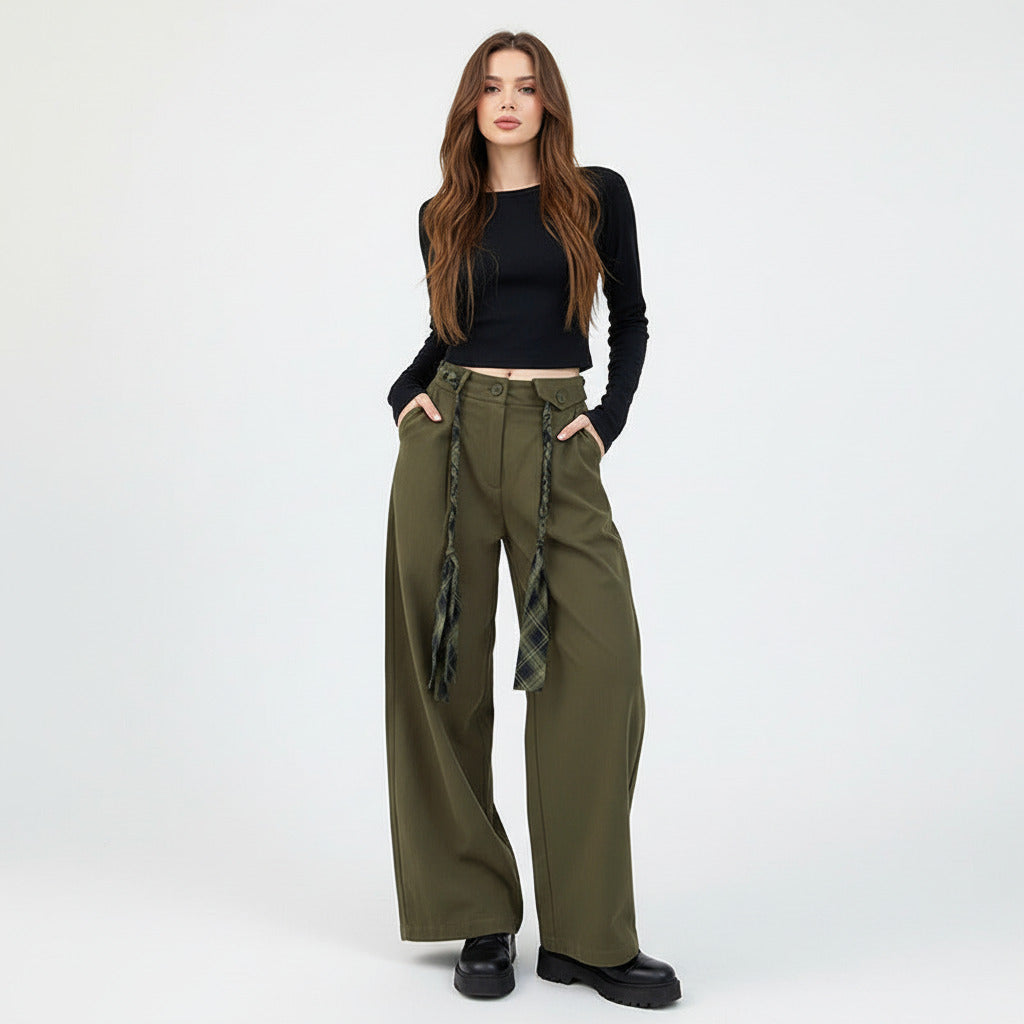 INDIE | HIGH-WAIST DRAPEY PANTS
