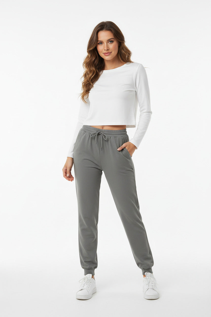 KEVA | LACE-HEM JOGGERS