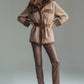 INGRID | FAUX FUR LEATHER COAT