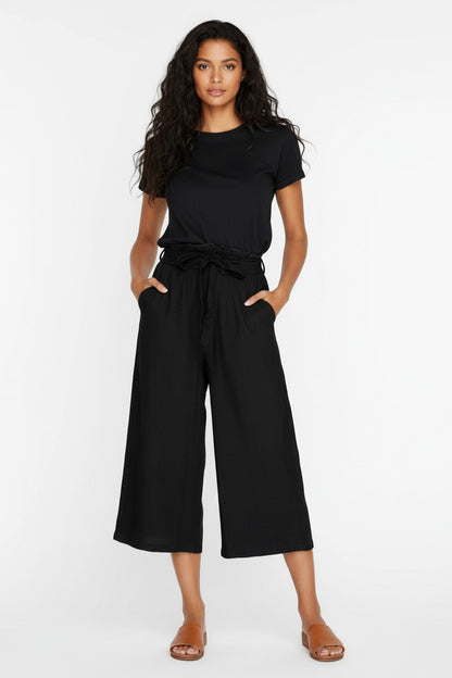 ROSÉE | CROPPED WIDE PANTS