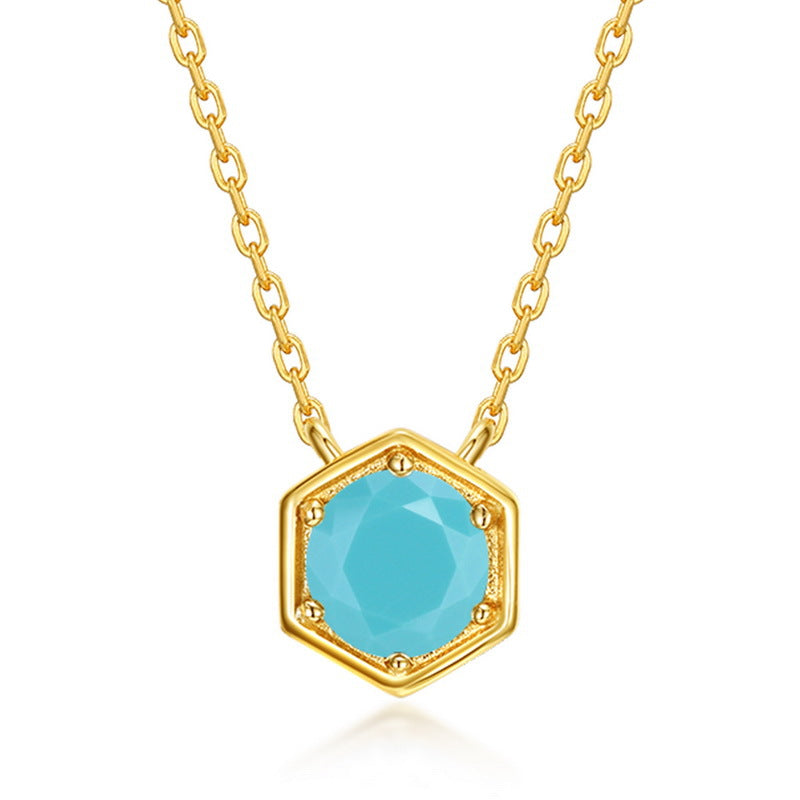 CLARA | BIRTHSTONE GOLD PENDANT