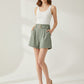 IVY | CLASSIC BELTED SUIT SHORTS
