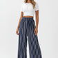 MARINA | STRIPED WIDE-LEG PANTS