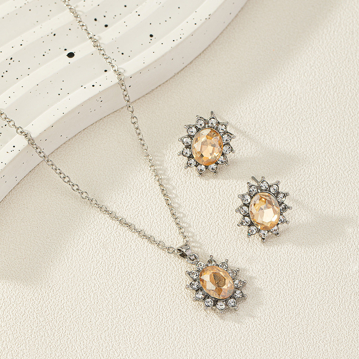 SOLANGE | SUNFLOWER ZIRCON SET