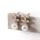 FLORA | FLORAL PEARL ZIRCON EARRINGS
