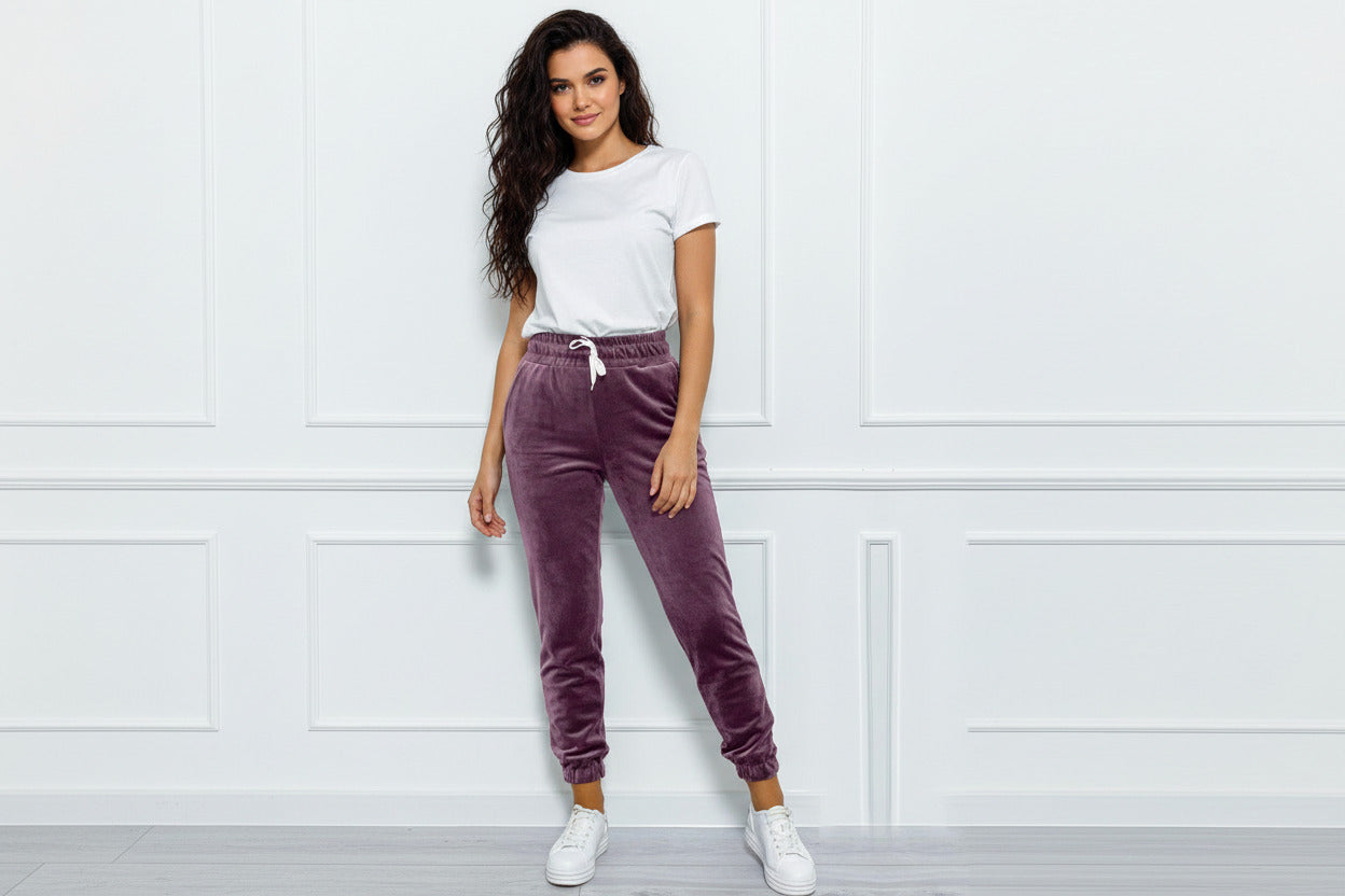 DINA | VELVET CASUAL JOGGERS