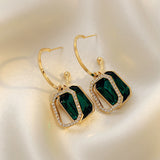 EMERALD | EMERALD CRYSTAL STUD EARRINGS