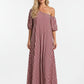 LYRA | STRIPED OFF-SHOULDER DRESS