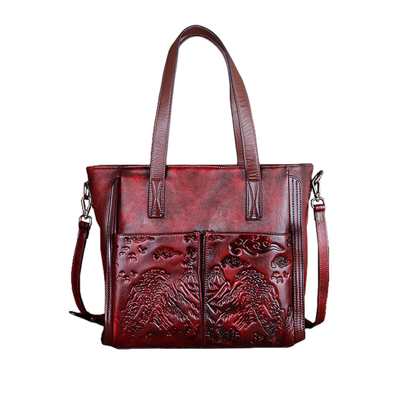 VEG | VEGETABLE LEATHER DIAGONAL TOTE