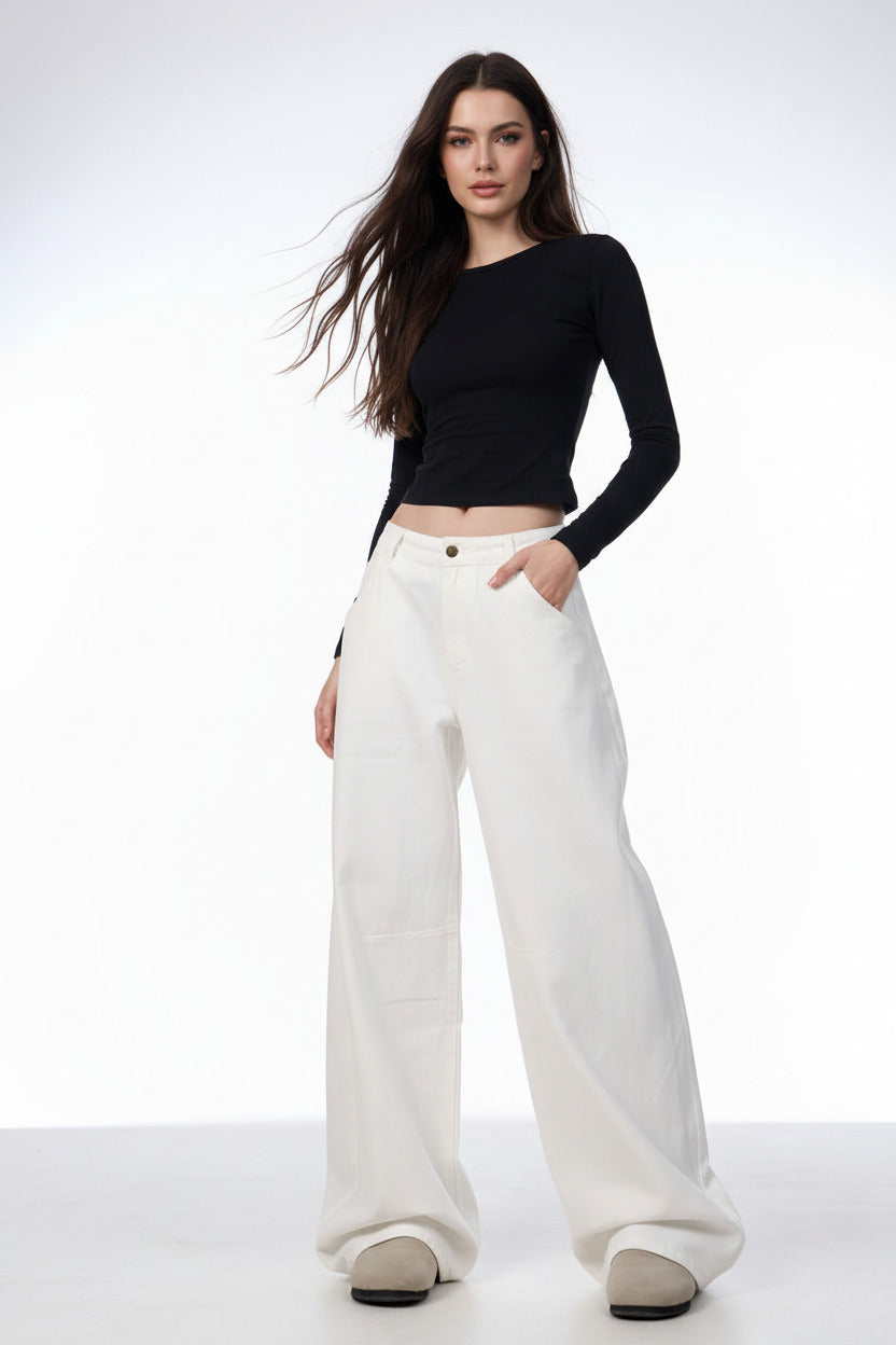 BLANCHE | LOOSE WHITE PANTS