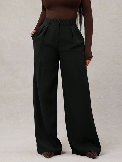 VINCENZA | LOOSE STRAIGHT-LEG PANTS