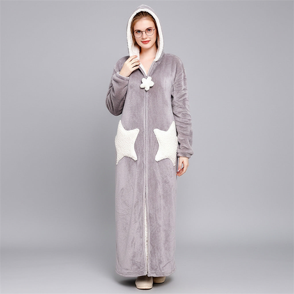 IVY | HOODED FLEECE BATH ROBE