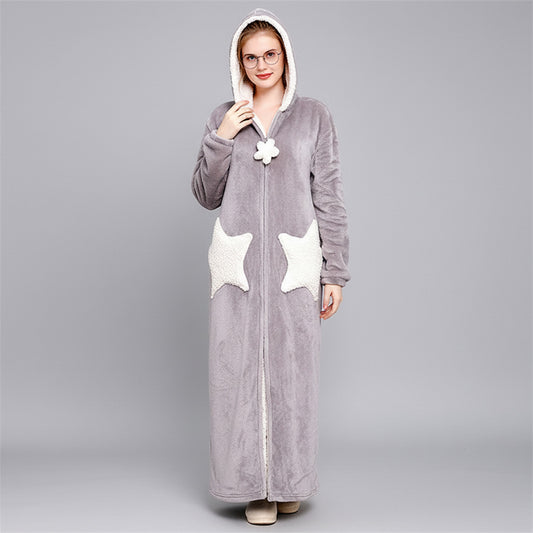 IVY | HOODED FLEECE BATH ROBE