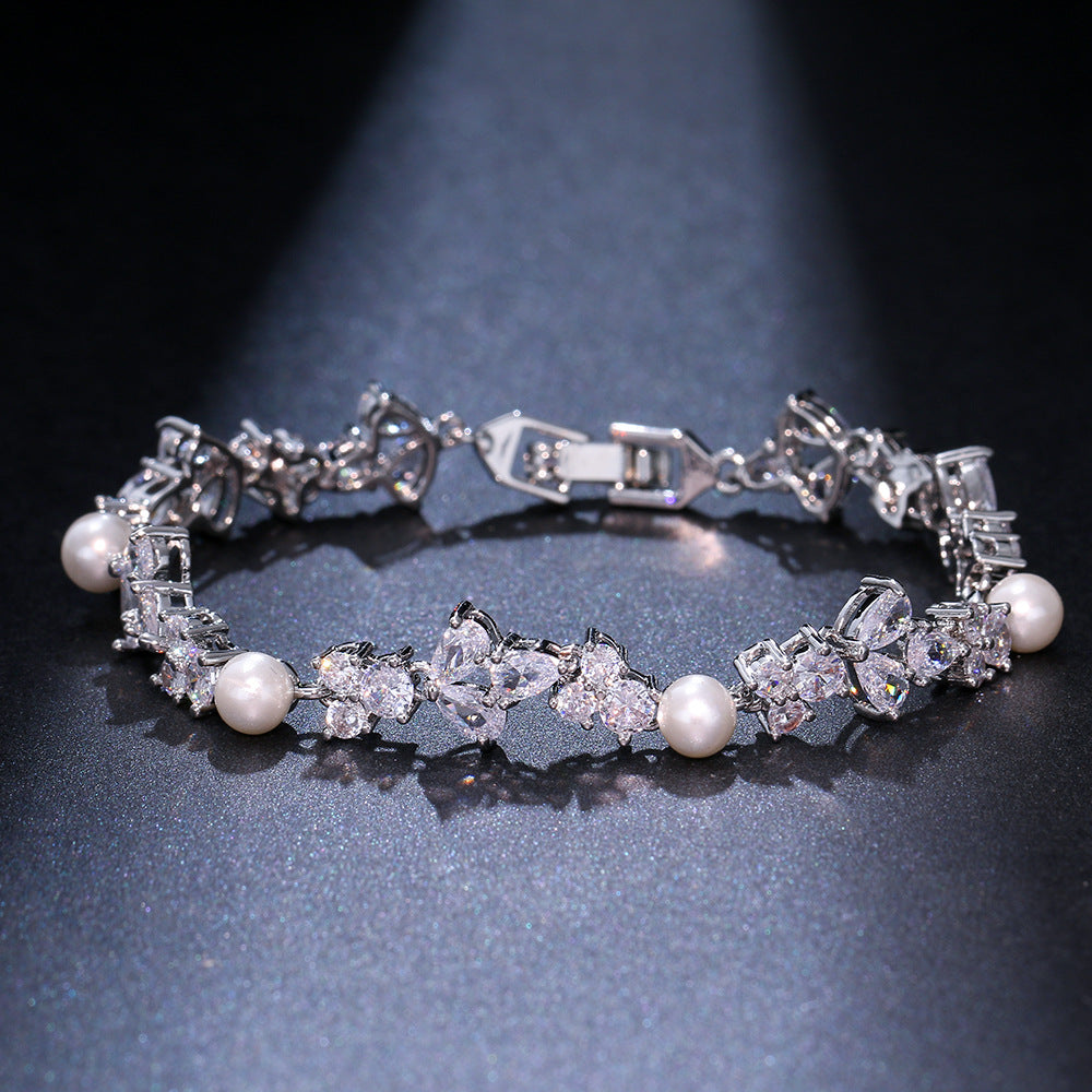 EURO | PEARL ZIRCON LUXURY BRACELET