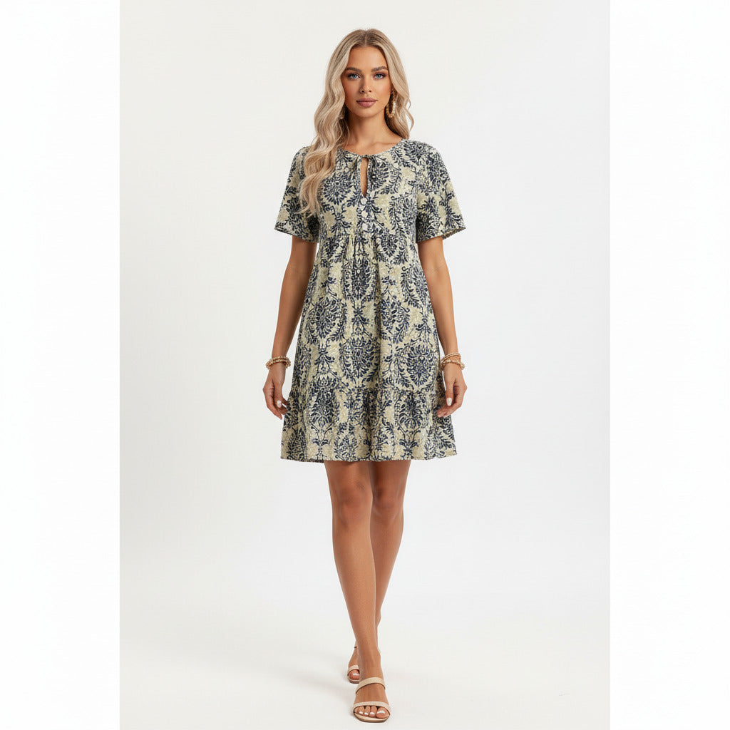 LARA | RUFFLED HEM DRESS