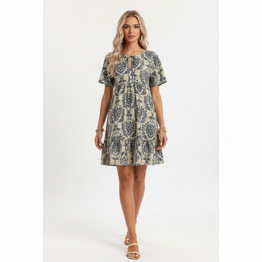 LARA | RUFFLED HEM DRESS