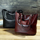 WAX | OIL WAX LEATHER MESSENGER TOTE