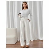 MARCELLA | WIDE-LEG VELVET CORD TROUSERS