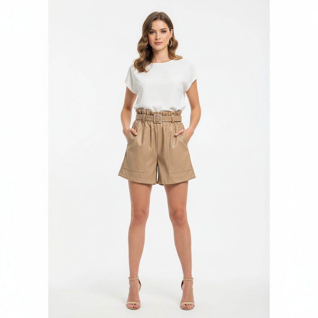 LEXI | PU LEATHER SHORTS
