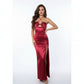 MIRETTE | HALTER EVENING DRESS