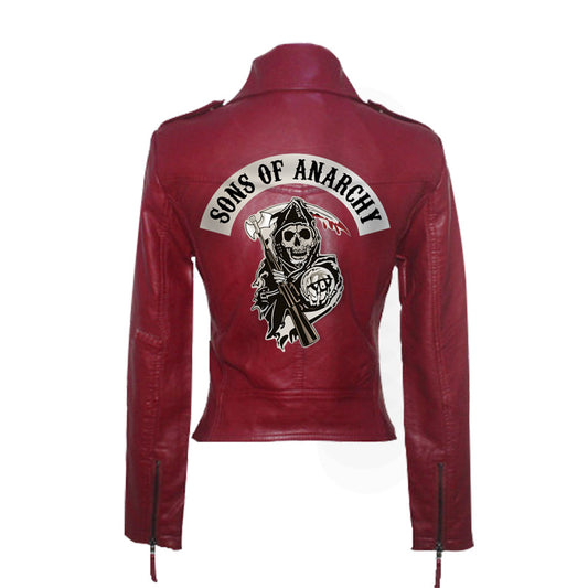 VALENTINE | EMBROIDERED VEGAN LEATHER MOTO