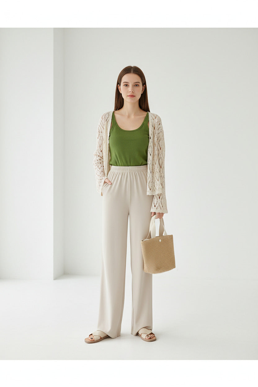 EDEN | FLUID WIDE-LEG PANTS