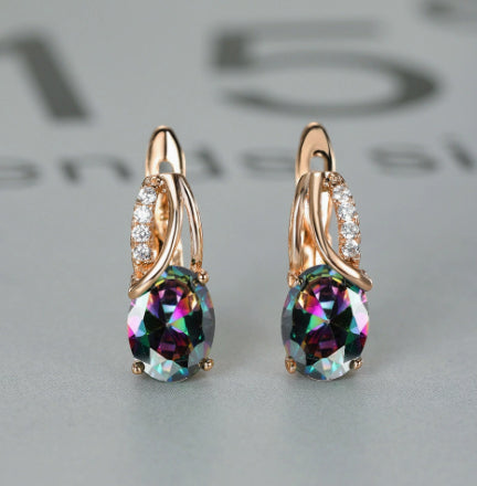 GARNET | CHAMPAGNE GOLD EAR CLIPS