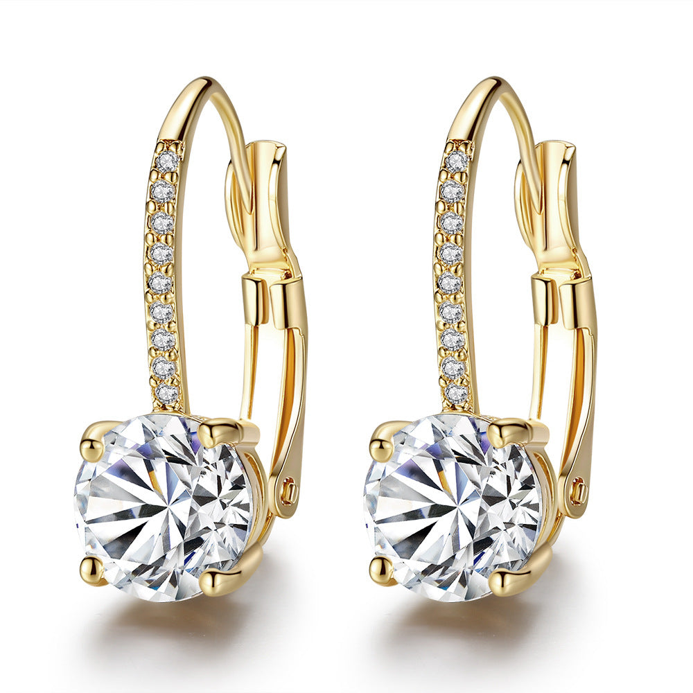 CLAW | FOUR-CLAW DIAMOND EAR HOOK