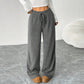 SOLÈNE | TIE-WAIST WIDE-LEG PANTS
