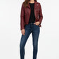REINA | MINIMALIST ZIP LEATHER JACKET