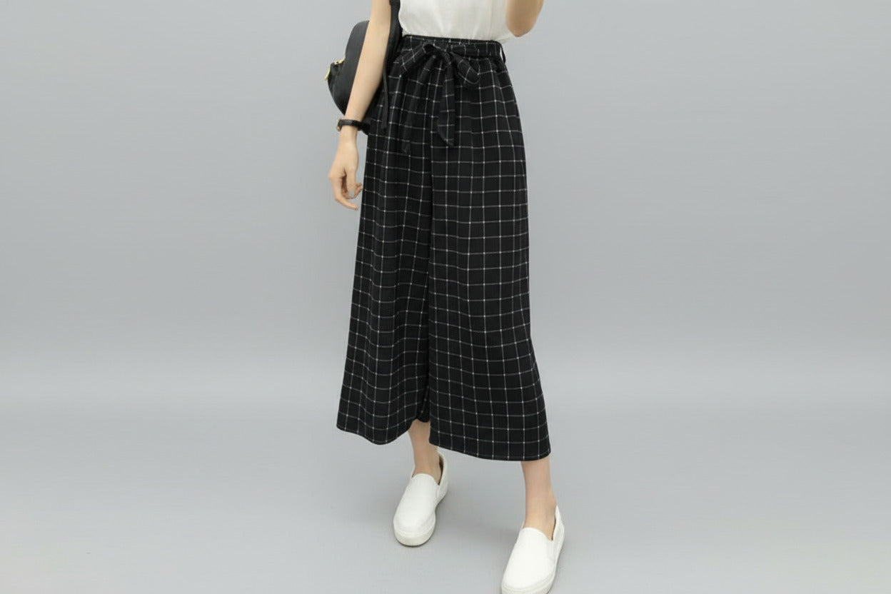 CÉLESTE | STRIPED CHIFFON PANTS