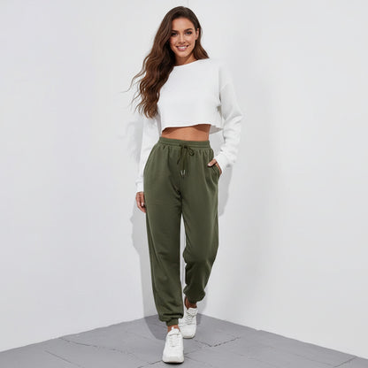 KEVA | LACE-HEM JOGGERS