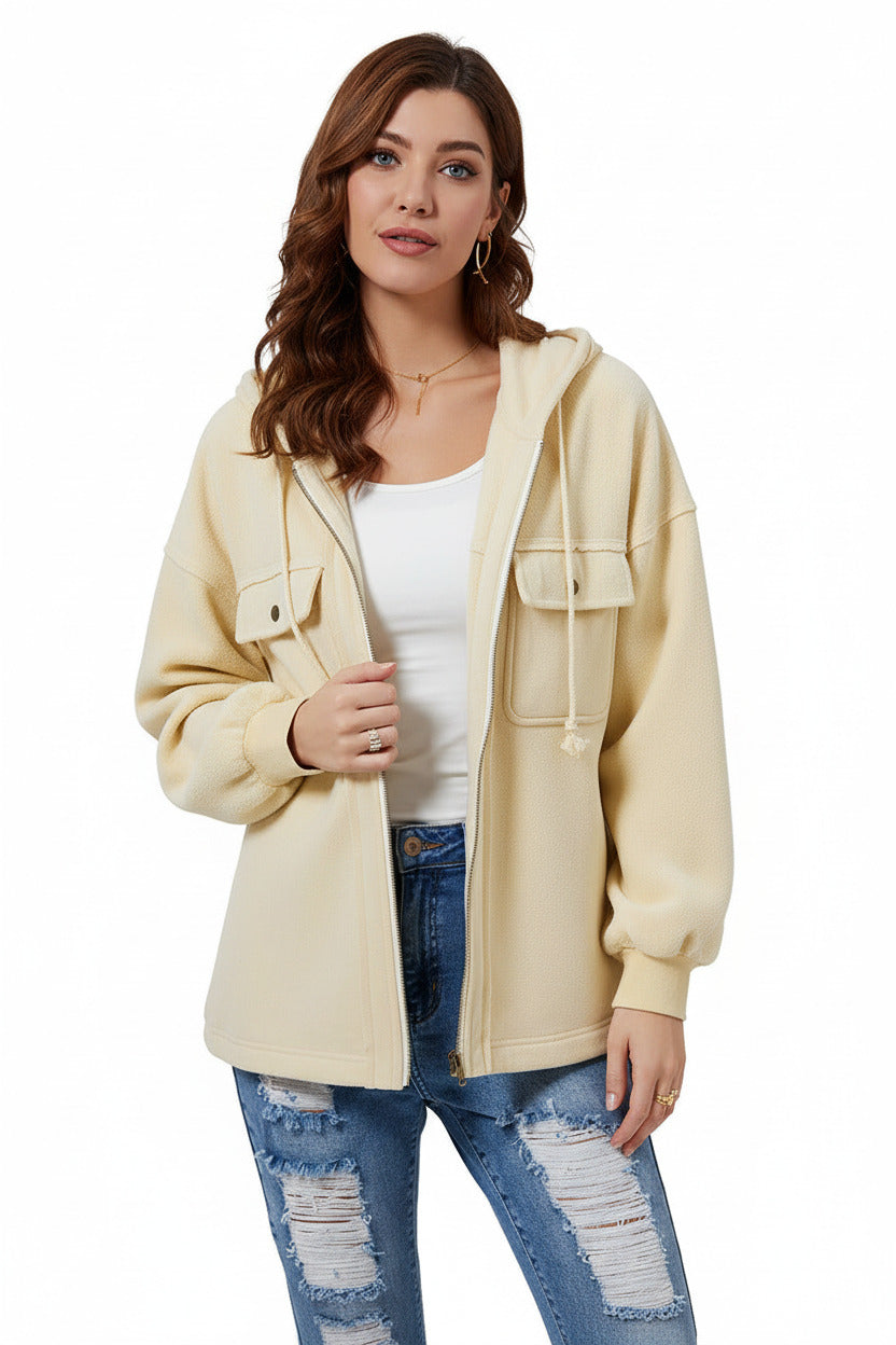 CAMILLE | THERMAL ZIP COAT