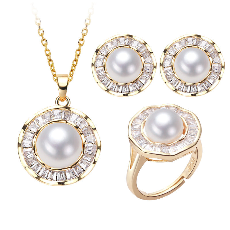NOVA | PEARL TRIO JEWELRY SET