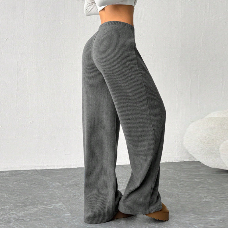 SOLÈNE | TIE-WAIST WIDE-LEG PANTS