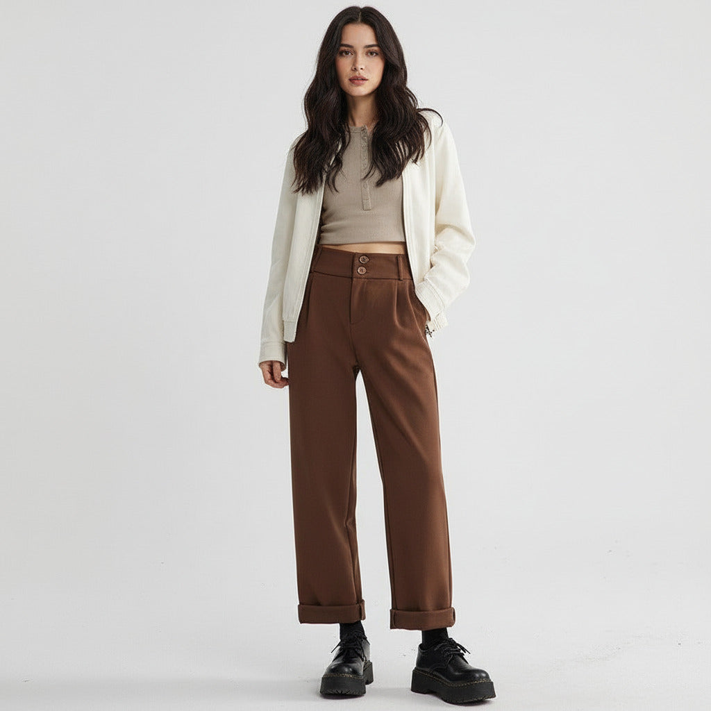 MARGAUX | WOOLEN WIDE PANTS