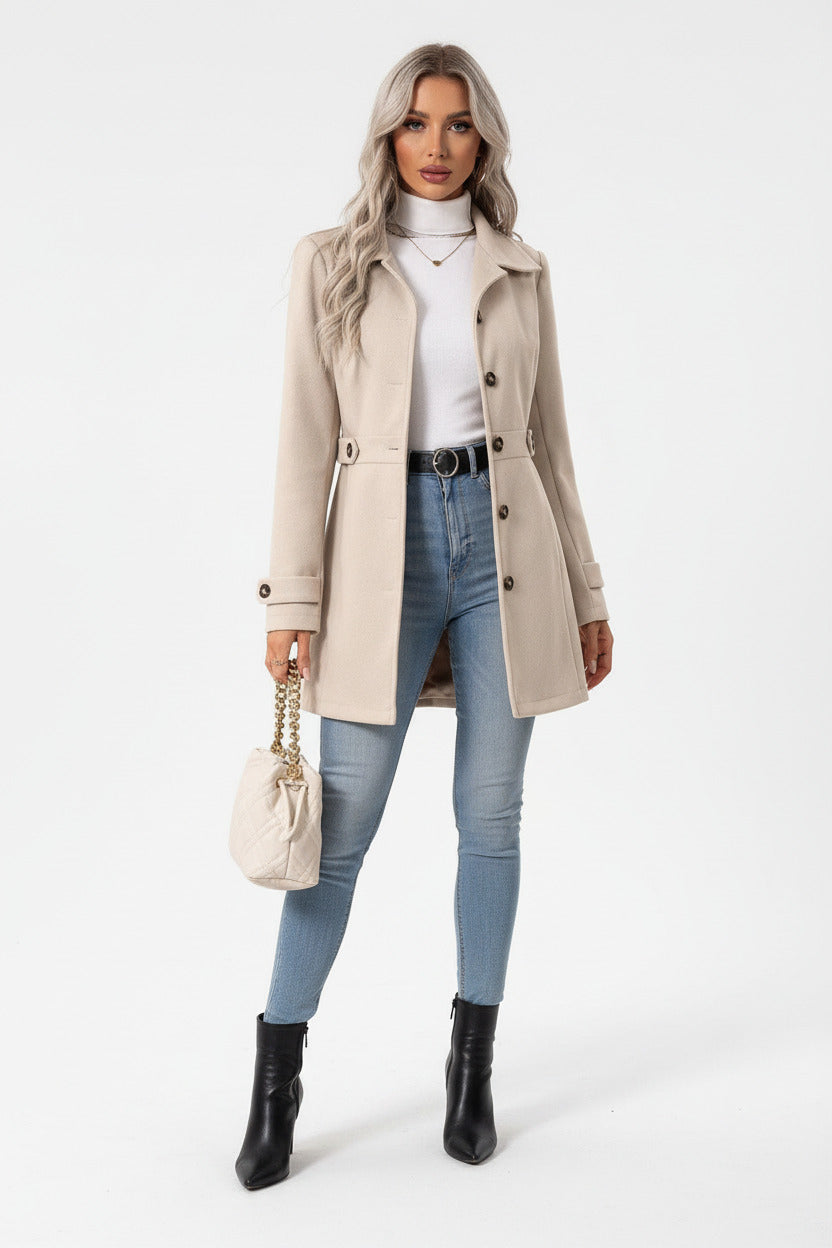 MARGOT | SINGLE BREAST WOOL COAT