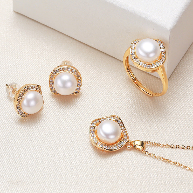 NOVA | PEARL TRIO JEWELRY SET