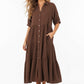 CÉLINA | BUTTON-UP LONG SLEEVE DRESS