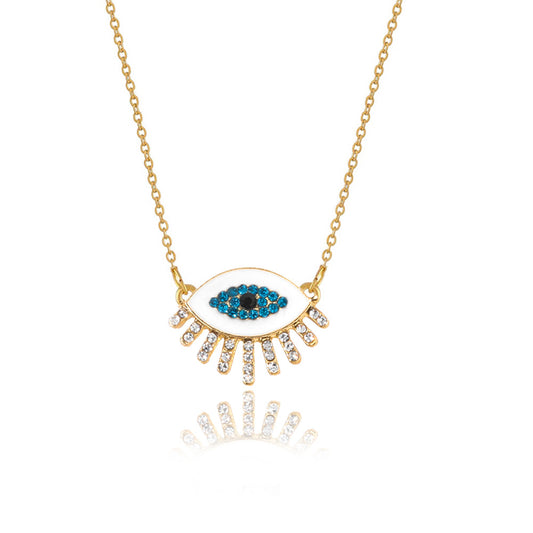 NADIA | EVIL EYE DIAMOND PENDANT