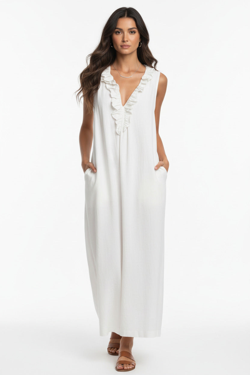 PETRA | POCKET RUFFLE DRESS